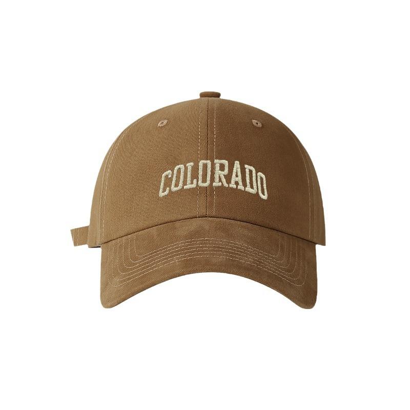 Women's Korean-style embroidered letter wide-brimmed sun protection cap, spring and autumn versatile deep-top baseball cap for men
