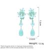 Women's Light Luxury Design Elegant Long Tassel Water Droplet Earrings Fashionable And Versatile Niche Design Earrings