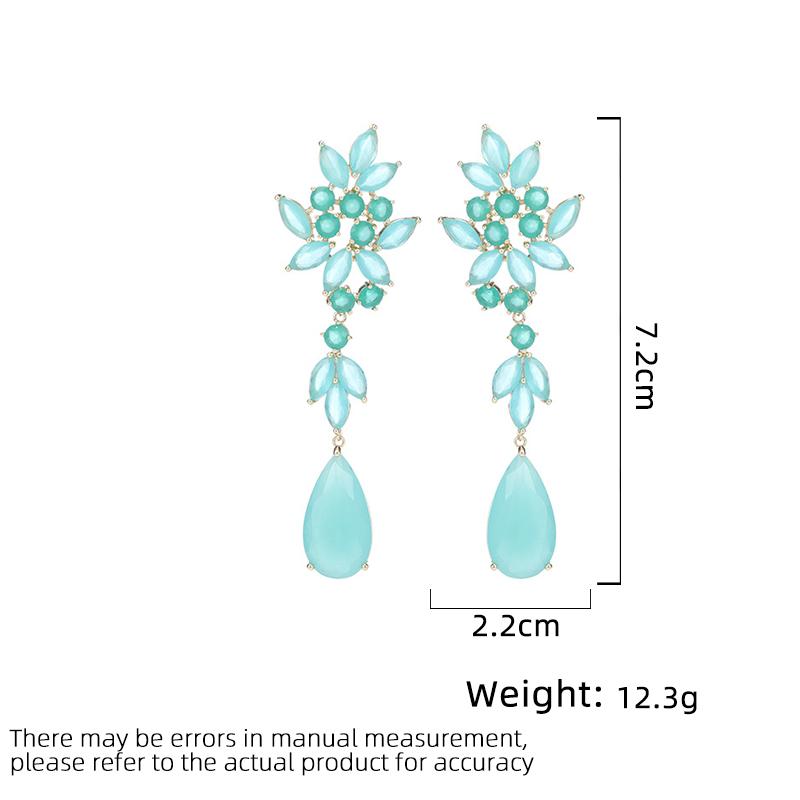 Women's Light Luxury Design Elegant Long Tassel Water Droplet Earrings Fashionable And Versatile Niche Design Earrings