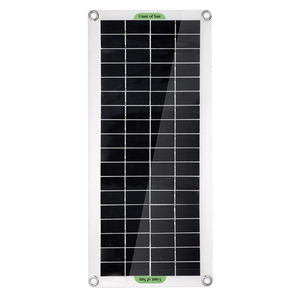 30W Polycrystal Solar Panel Flexible Solar Panel For Camping Car Traveling Outdoor Emergency Power Accessory