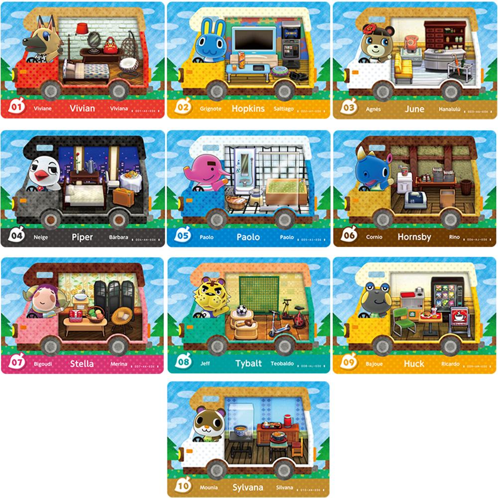 50PCS Animal Crossing Mini RV Game Cards Waterproof Wear-resistant For NS Switch
