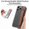 Pu Material Phone Holder With Stretchable Wristband For Home Office