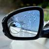 2Pcs Car Rearview Sucker Mirrors 360° Blind Spot Mirror Adjustable Round Frame Convex Wide-angle Clear Rearview Auxiliary Mirror