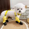 Dog Suspender Boots Connected Dog Rain Shoes Waterproof Doggy Booties Adjustable Dog Paw Protectors