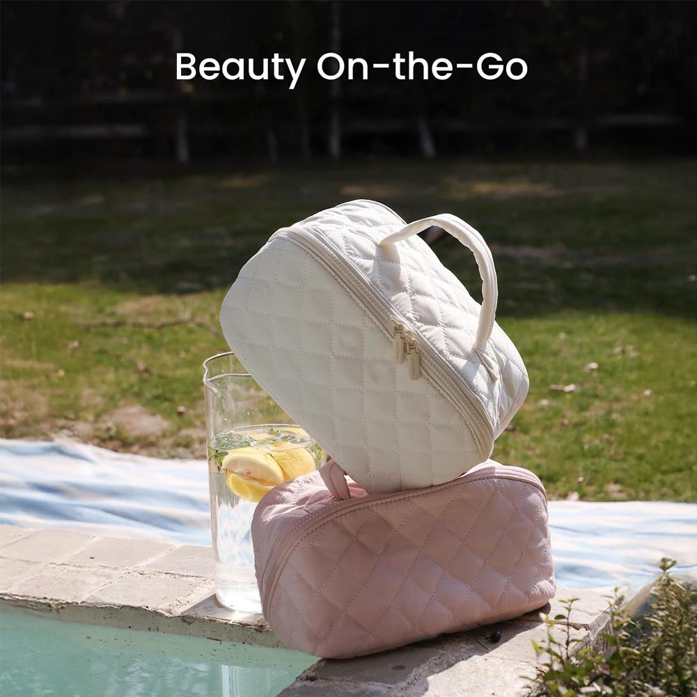 1pcs Travel Portable Makeup Bag Large Capacity Cosmetic Organizer Brush Multi Storage Pouch Waterproof Toiletry Bag Accessory