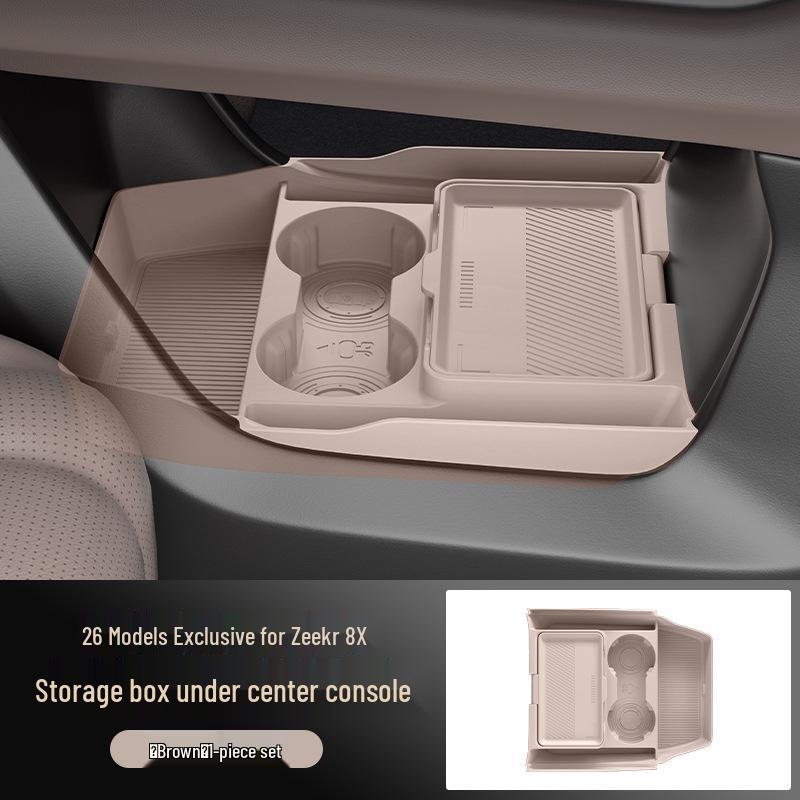Silicone Storage Box for Zeekr 8X Car Console - Compatible with 26 Models