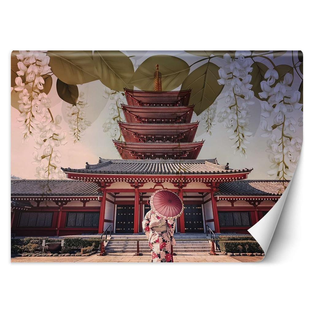 Wallpaper Geisha and Senso Ji temple in Tokyo