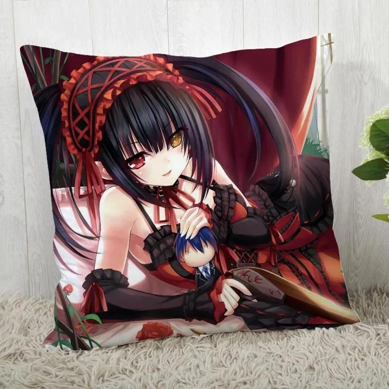 DATE A LIVE Pillow Cover Customize Pillow Case Modern Home Decorative Pillowcase For Living Room 45X45cm A19.12.13