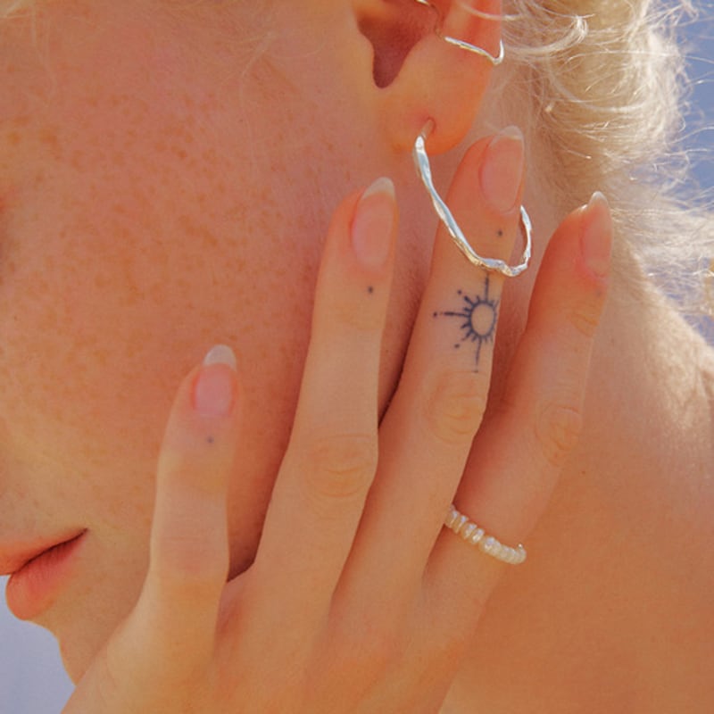 ACOOPU [925 Silber]Momi Ringohrringe