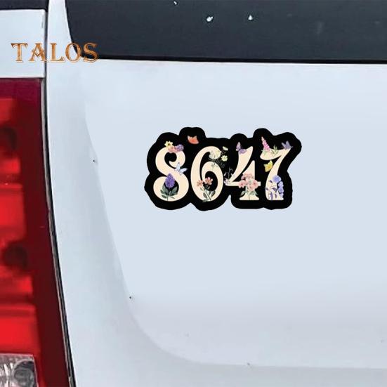 5Pcs Waterproof Car Stickers 8647 Vinyl Decal Creative Personalized Event Stickers for Water Bottles Laptops Cars