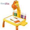 Fawn Projection Drawing Board Children's Learning Drawing Table Graffiti Writing Drawing Board Educational Early Education Toy Projector Table