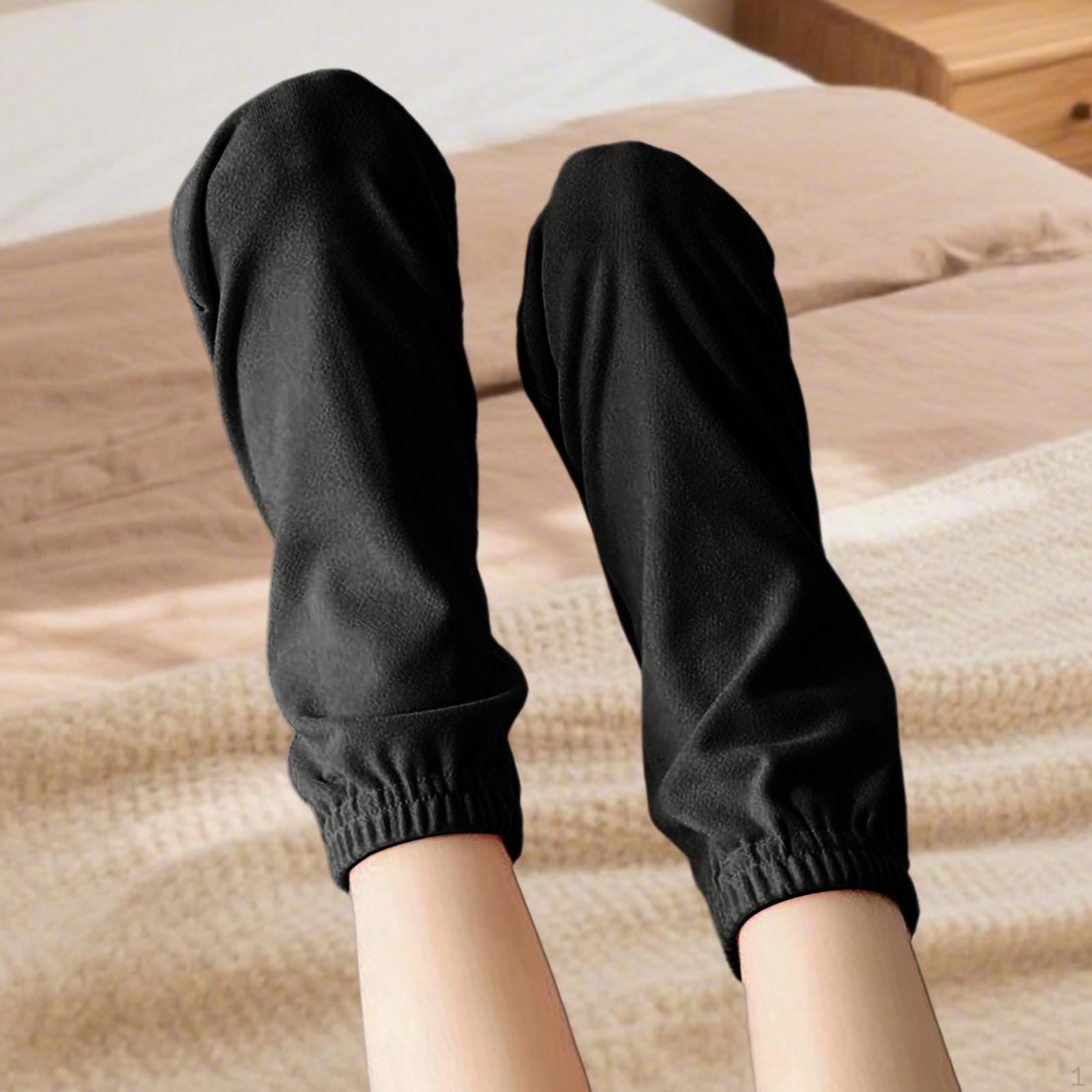 

Double Sided Velvet Air Conditioning Socks Comfortable Loose Fit чёрный
