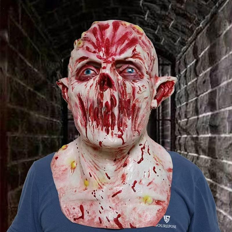 Horror Mask For Halloween With Imported Latex Material And Diy Design For Costumes And Escape Room Props