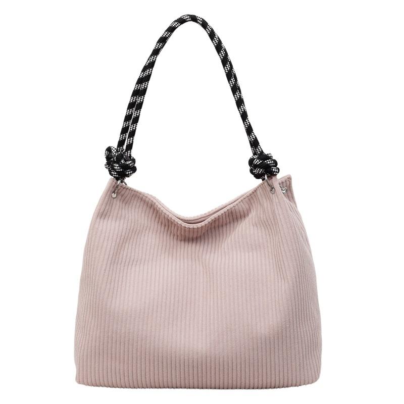 2025 Autumn New Casual Large-capacity Women's Shoulder Bag Popular Corduroy Fashion Simple Underarm Bag Trendy Bag