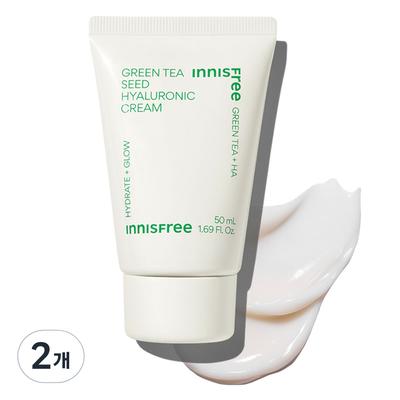 Grüntee-Samen Hyaluronsäure Creme Tube, 50ml, 2 Stk.