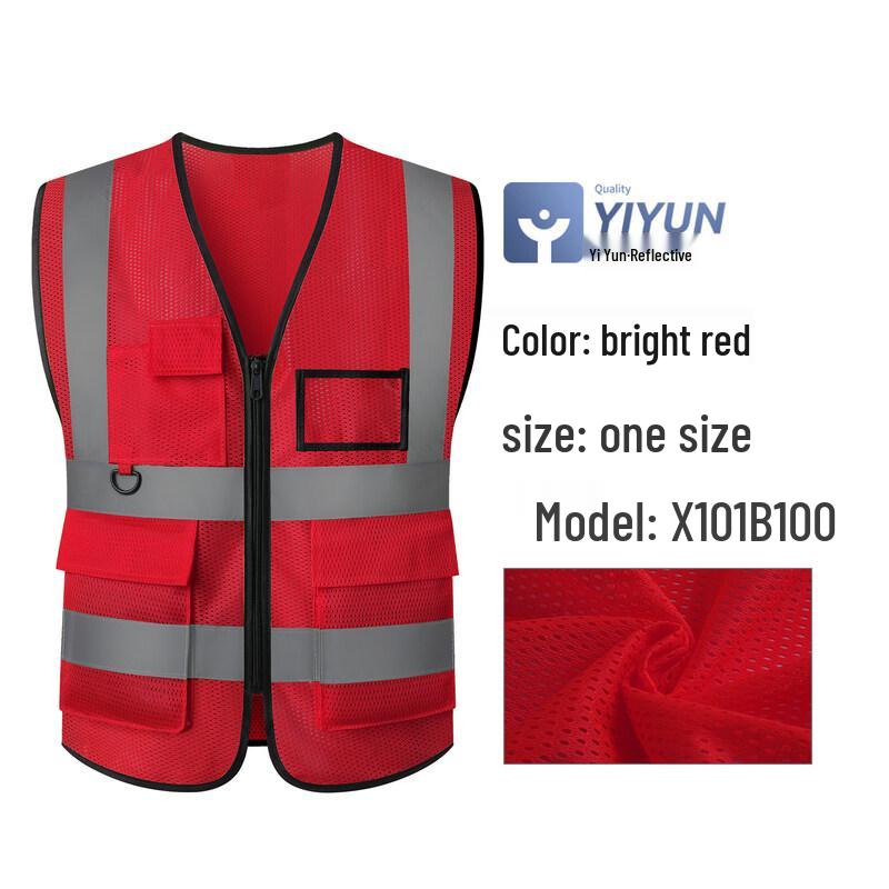 Mesh High-Visibility Reflective Safety Vest