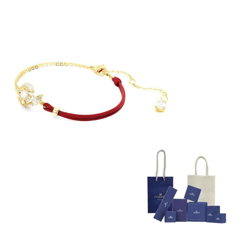 Swarovski SNAKE Bracelets Women`s Gold/Red 5714850
