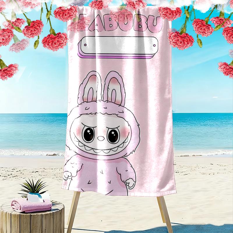 1pc LABUBU Beach Towel, Outdoor Activities Perfect Summer Travel Supplies, As A Gift for Festivals