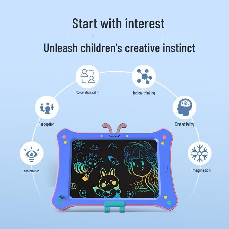 OLOEY Children's Cartoon Butterfly LCD Writing Tablet