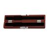 Vintage Flute Head Joint Storage Box with Soft Interior Wood Texture Perfect for Instrument Maintenance and Safekeeping
