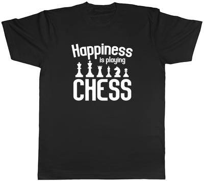 Happiness Is Playing Chess Mens Womens Ladies T-Shirt