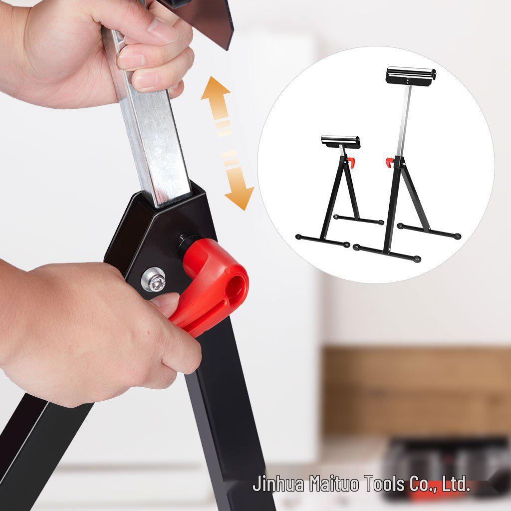 LUXTER Rockers Large Board Bracket Table Saw Attachment - One-Person Operable A-Frame Roller Connector