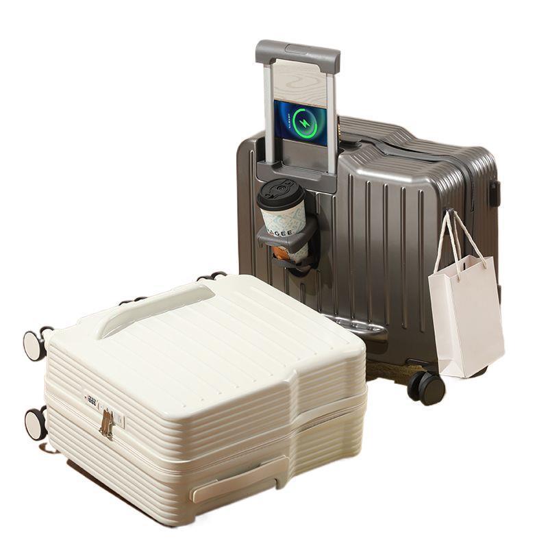 Sturdy Folding Children's Ride-On Suitcase with Magic Trolley and Secure Travel Lock