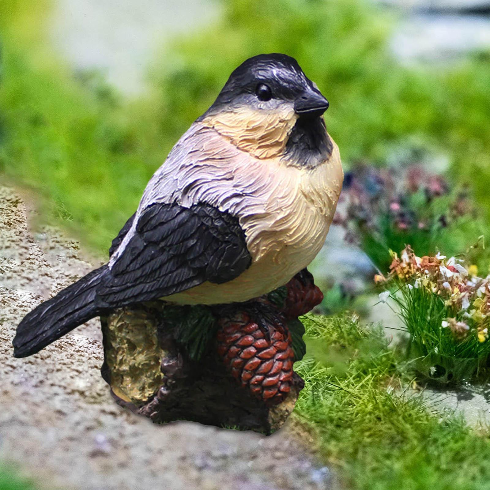 

Миниатюрные фигурки птиц Мини-украшения Изделия ручной работы Игрушки-модели птиц Статуэтки птиц для парка Стол Кукольный домик Растение в горшке Спальня серый