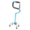 4 Pronged Base Walking Cane TPR Grip Aluminum Alloy Non Slip Quad Standing Stick for Indoor Outdoor