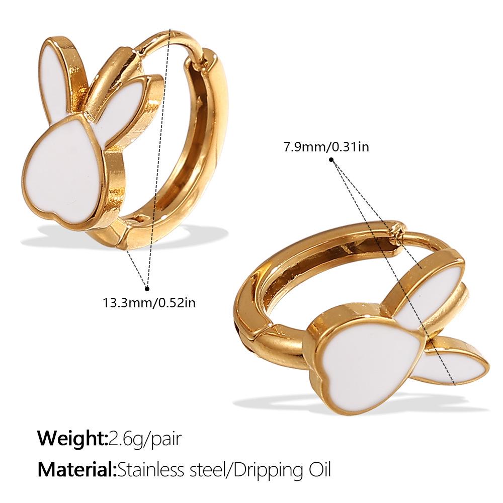 18k Gold Plated Rhinestone Butterfly Hoop Earrings - Women's Exquisite European & American Style