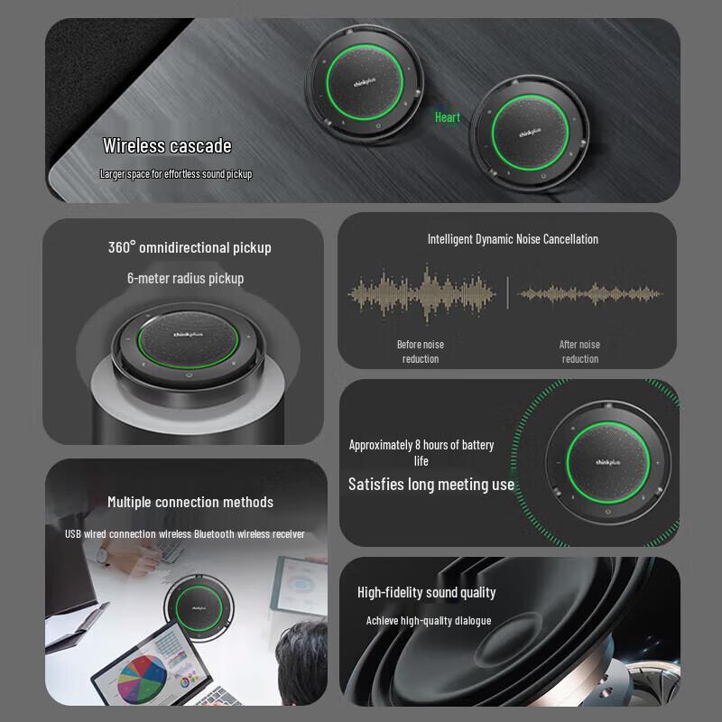 Lenovo MK-MC800 Omnidirectional Conference Microphone (CN Version)