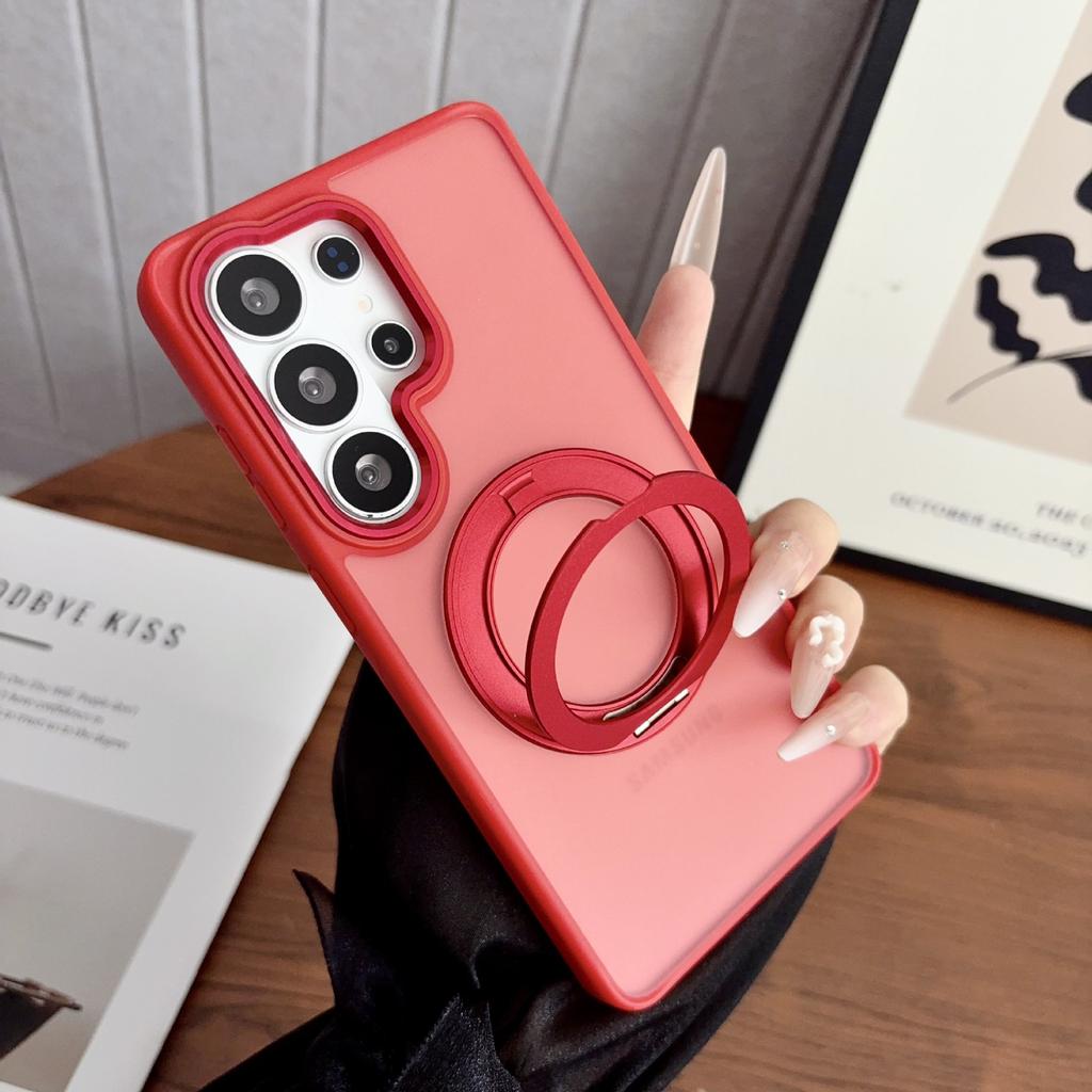 Applicable to Samsung S26Ultra Escape Armor 360 Bracket Magnetic Mobile Phone Case S25Ultra Anti-drop A57 Protective Case