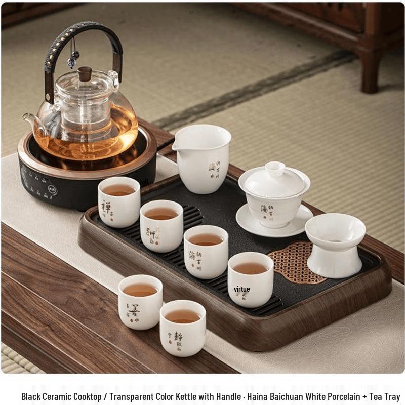 Chaxun Minimalist Electric Tea Set with Glass Pot