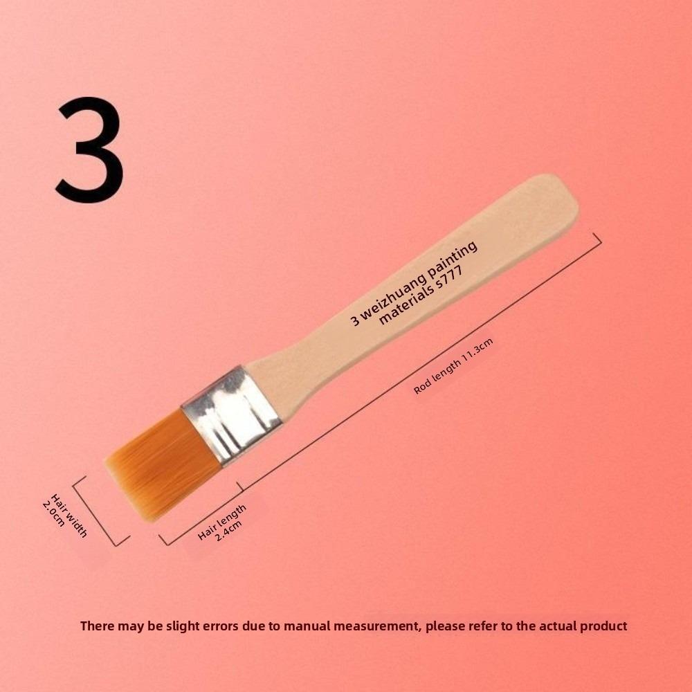 Wood Handles Hair Painting Brush Practical Nylon Clean Brush New BBQ Brush  Art Supplies