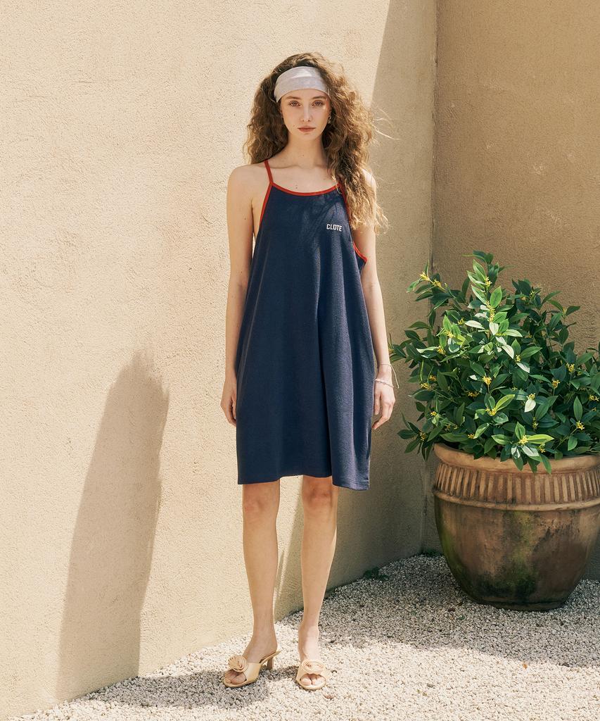 CLOTE Weiches Frottee-Kleid - Marine
