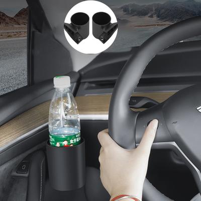 2/4pcs For Tesla Model 3 Y Car Door Cup Holder Cup Storage Box Rack Door Mount Drink Rank Water Bottle Stand Auto Accessories