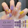 Waterproof Long-Lasting No-Bake 3D Gel Nail Stickers - Removable & Wearable Full-Cover Nail Polish Patches for Women