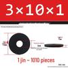 Blackened Thickened Metal Flat Washer Spacer, Round, M3-M42