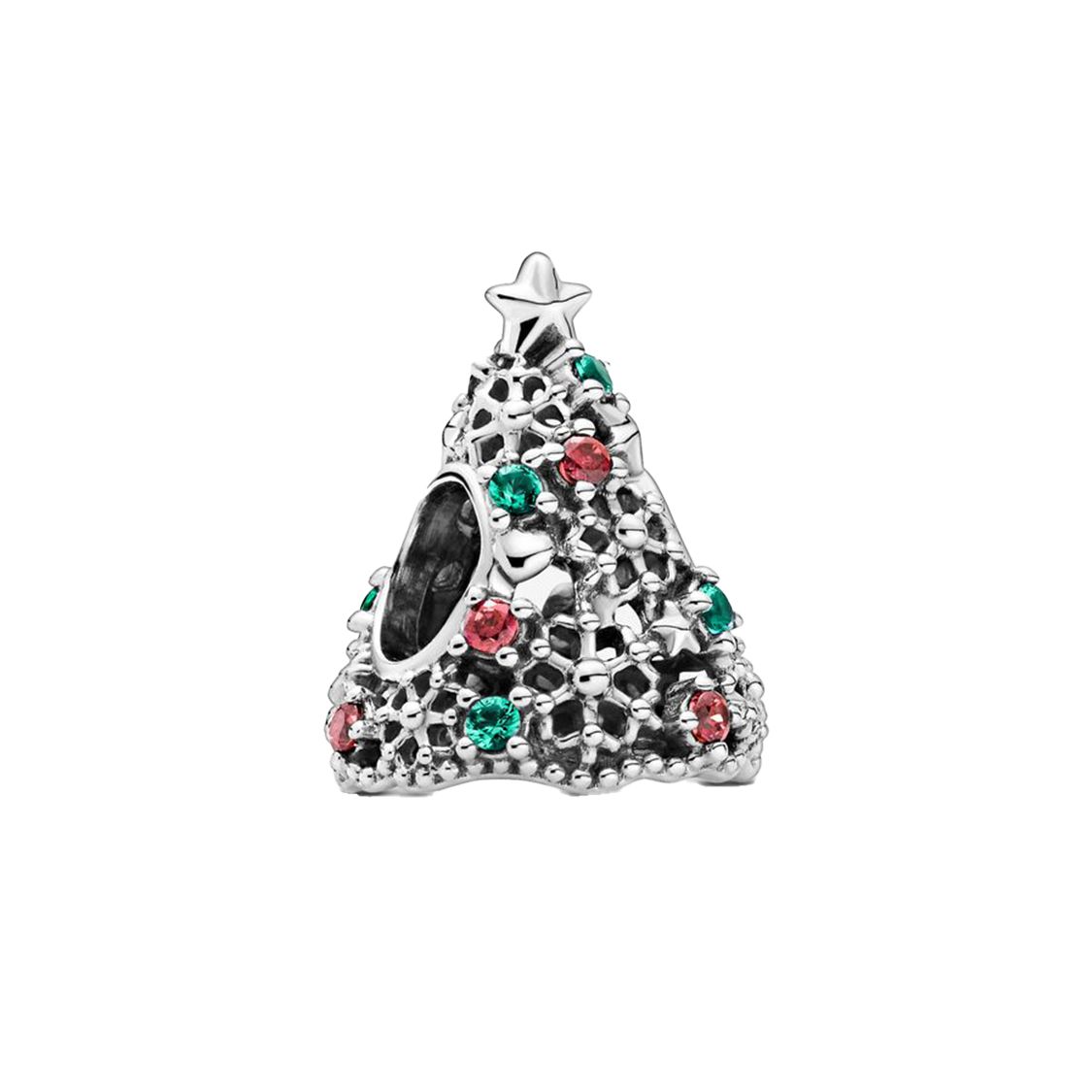 Pandora Twinkling Christmas Tree Charm Women Charms Silver 799226C01 One Size