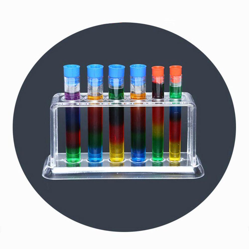 Transparent Plastic Clear 16.7*8*3cm Test Tube Rack Test Tube Stand Burette Shelf Test Tube Holder