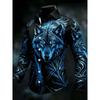 New Black Gold Gradient Peony Print Men's Long Sleeved Shirt, Light Luxury Business Casual Shirt Clothing
