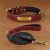 Laser-Engraved Leather Dog Collar with ID Tag for Small & Medium Dogs - Anti-Lost Pet Neck Band