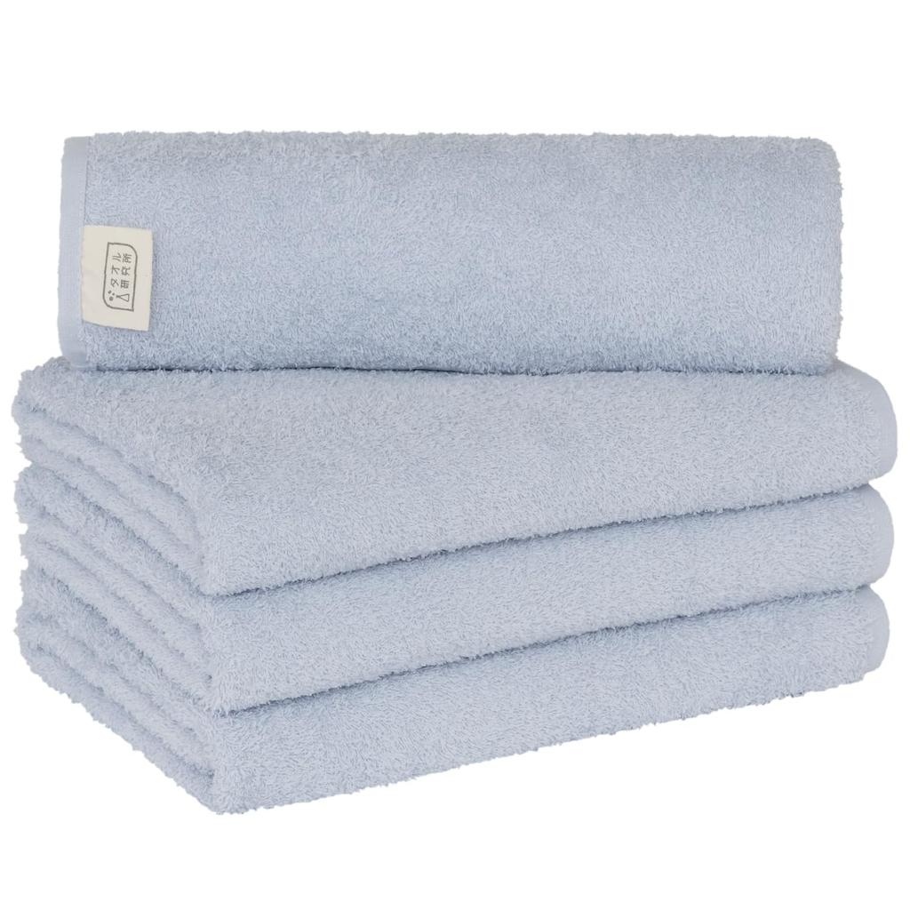 Towel Laboratory Reason for Bath Light Set of Easy to JapanTechnology [The Lightness] #006 Towels, Blue, 4, Quick-Drying, Thin, Wring,