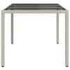 Garden Table White 150 x 90 x 75 cm Poly Rattan
