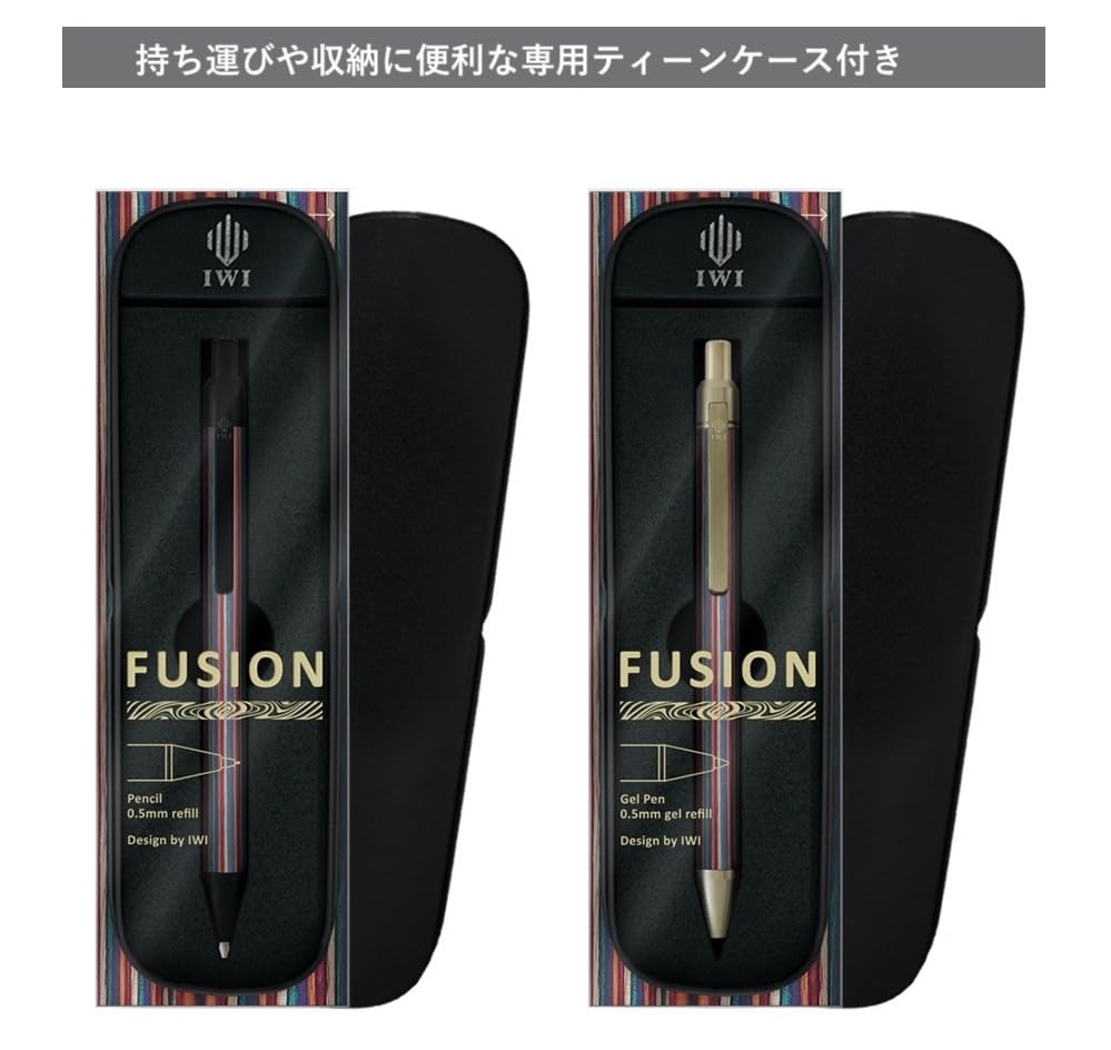 iWi Mechanical Fusion Colored Wood Pencil, 0.5, Brass, 7S135-CBR-PP