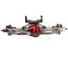 Metal Alloy Front Middle Rear Straight Axle with Servo Base for 1/10 RC Rock Crawler Car Axial SCX10 RC 4WD D90 Upgrade Parts