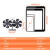 12 Blade Wood Stove Fan Heat Powered Fireplace Fan Log Wood Burner Double Head Fan Quiet Home Thermal Cycle Warm Air Heating