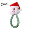 Cat Chew Toys for Teeth Cleaning Christmas Catnip Toy Indoor Cats, Stuffed with Mesh Teething Relief Kittens Tube, Interactive Flexible Tube