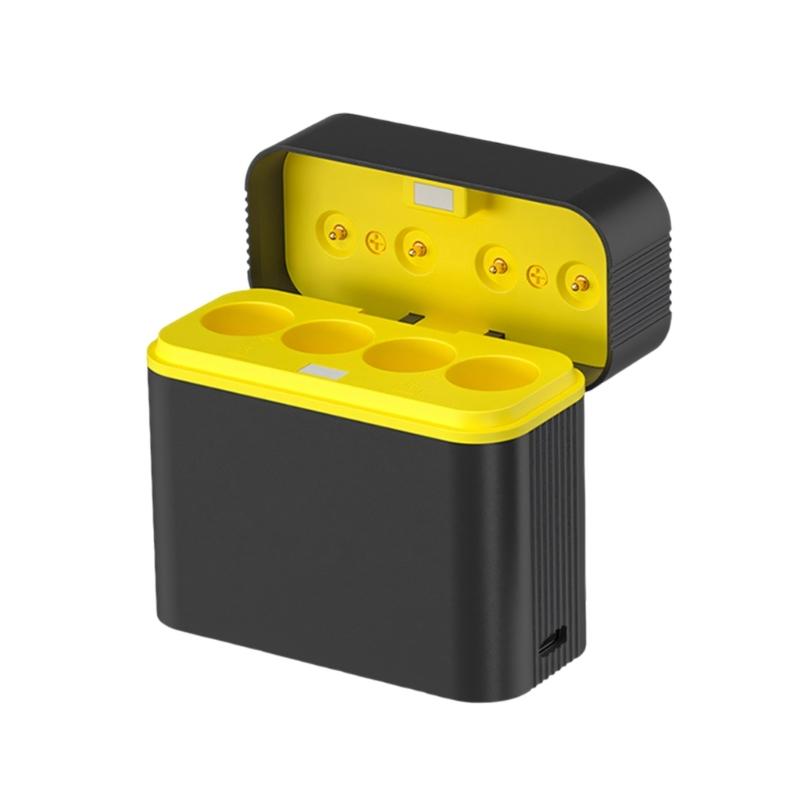 

Fast Charging 1.5V Battery Charging Box 4 Slots Independent Power Supply Type C Interfaces 1