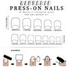 24x Sweet Flowers Press On Nail French Tip Full Cover False Nail Short Square Stick On Nail Acrylic Nail for Daily